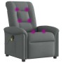 Sillón de masaje reclinable de tela gris oscuro by , Armchairs - Ref: Foro24-4015627, Price: 198,02 €, Discount: %