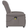 Sillón de masaje reclinable de tela gris taupé by , Armchairs - Ref: Foro24-4015633, Price: 212,02 €, Discount: %