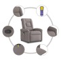 Sillón de masaje reclinable de tela gris taupé by , Armchairs - Ref: Foro24-4015633, Price: 212,02 €, Discount: %