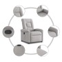 Sillón reclinable de tela gris nube by , Armchairs - Ref: Foro24-4015625, Price: 205,08 €, Discount: %