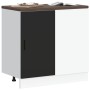 Mueble bajo para fregadero de madera de ingeniería negra von , Küchenschränke - Ref: Foro24-854290, Preis: 77,86 €, Rabatt: %