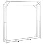 Leñero con protector de lluvia 200x40x200 cm acero galvanizado