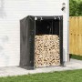 Leñero con protector de lluvia 150x80x200 cm acero galvanizado von , Brennholztaschen und -halter - Ref: Foro24-4104954, Prei...