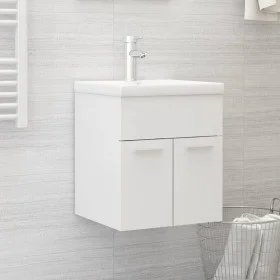 Armario para lavabo madera contrachapada blanco 41x38,5x46 cm de vidaXL, Muebles de baño - Ref: Foro24-804638, Precio: 36,06 ...