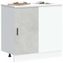 Mueble bajo para fregadero de madera ingeniería gris hormigón von , Küchenschränke - Ref: Foro24-854292, Preis: 73,63 €, Raba...