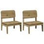 Sillas de jardín 2 uds 60x52,5x72 cm madera de pino impregnada von , Gartenstühle - Ref: Foro24-859326, Preis: 114,96 €, Raba...