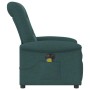 Sillón reclinable de masaje eléctrico tela verde oscuro by , Armchairs - Ref: Foro24-3303250, Price: 254,41 €, Discount: %