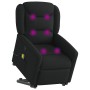 Sillón reclinable de masaje elevable tela negro by , Armchairs - Ref: Foro24-3303206, Price: 280,89 €, Discount: %