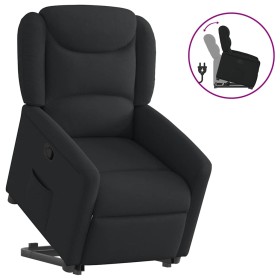 Sillón reclinable elevable tela negro de , Sillones - Ref: Foro24-3303196, Precio: 255,50 €, Descuento: %