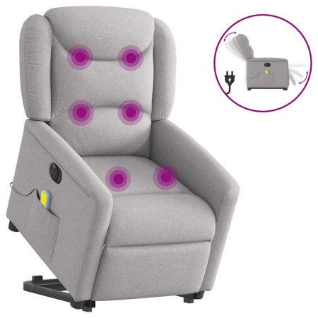 Sillón de masaje eléctrico reclinable elevable tela gris nube von , Sessel - Ref: Foro24-3303233, Preis: 339,89 €, Rabatt: %