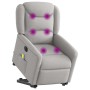 Sillón de masaje eléctrico reclinable elevable tela gris nube von , Sessel - Ref: Foro24-3303233, Preis: 339,89 €, Rabatt: %