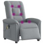 Sillón reclinable de masaje eléctrico tela gris claro by , Armchairs - Ref: Foro24-3303244, Price: 242,98 €, Discount: %