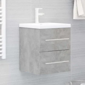 Waschbeckenschrank aus grauem Sperrholz 41x38,5x48 cm von vidaXL, Badezimmermöbel - Ref: Foro24-804687, Preis: 40,00 €, Rabat...