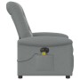 Sillón reclinable de masaje eléctrico tela gris claro by , Armchairs - Ref: Foro24-3303244, Price: 242,98 €, Discount: %