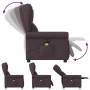 Sillón reclinable de masaje eléctrico tela marrón oscuro von , Sessel - Ref: Foro24-3303369, Preis: 255,50 €, Rabatt: %