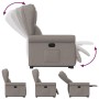 Sillón reclinable elevable tela gris taupe de , Sillones - Ref: Foro24-3303381, Precio: 293,93 €, Descuento: %