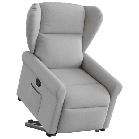 Sillón reclinable elevable de tela gris nube by , Armchairs - Ref: Foro24-3303383, Price: 273,28 €, Discount: %