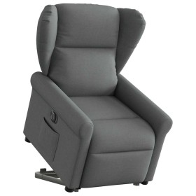 Sillón eléctrico reclinable elevable de tela gris oscuro by , Armchairs - Ref: Foro24-3303395, Price: 323,32 €, Discount: %