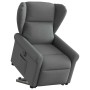 Sillón eléctrico reclinable elevable de tela gris oscuro by , Armchairs - Ref: Foro24-3303395, Price: 323,32 €, Discount: %