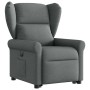 Sillón eléctrico reclinable elevable de tela gris oscuro by , Armchairs - Ref: Foro24-3303395, Price: 323,32 €, Discount: %