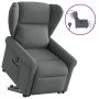 Sillón eléctrico reclinable elevable de tela gris oscuro by , Armchairs - Ref: Foro24-3303395, Price: 323,32 €, Discount: %