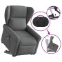 Sillón de masaje eléctrico reclinable elevable tela gris oscuro by , Armchairs - Ref: Foro24-3303405, Price: 312,23 €, Discou...