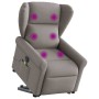 Sillón de masaje eléctrico reclinable elevable tela taupé de , Sillones - Ref: Foro24-3303411, Precio: 337,40 €