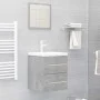 Armario para lavabo madera contrachapada gris 41x38,5x48 cm de vidaXL, Muebles de baño - Ref: Foro24-804687, Precio: 39,99 €,...