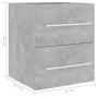 Waschbeckenschrank aus grauem Sperrholz 41x38,5x48 cm von vidaXL, Badezimmermöbel - Ref: Foro24-804687, Preis: 39,99 €, Rabat...