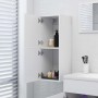 Armario de baño madera contrachapada blanco 30x30x80 cm de vidaXL, Muebles de baño - Ref: Foro24-804988, Precio: 54,70 €, Des...