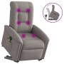 Sillón reclinable de masaje elevable tela gris taupé de , Sillones - Ref: Foro24-3303271, Precio: 281,97 €