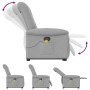 Sillón de masaje reclinable de pie de tela gris nube von , Sessel - Ref: Foro24-3303273, Preis: 301,79 €, Rabatt: %