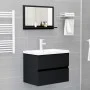 Badezimmerspiegel aus schwarzem Sperrholz, 60 x 10,5 x 37 cm von vidaXL, Badezimmerwaschtische - Ref: Foro24-804563, Preis: 3...