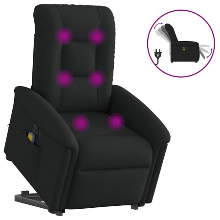 Sillón de masaje eléctrico reclinable elevable tela negro von , Sessel - Ref: Foro24-3303286, Preis: 346,48 €, Rabatt: %