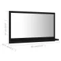Black plywood bathroom mirror 60x10.5x37 cm by vidaXL, bathroom vanities - Ref: Foro24-804563, Price: 39,08 €, Discount: %