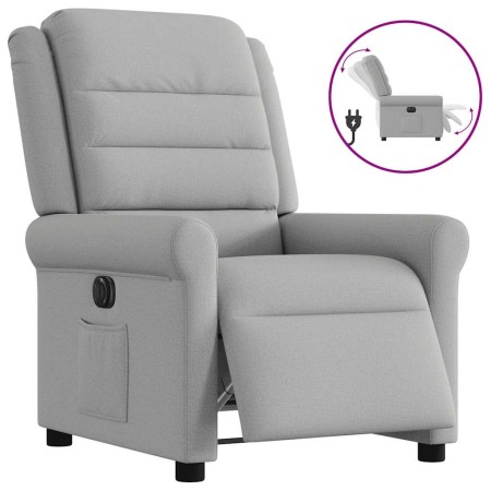 Sillón reclinable eléctrico de tela gris nube de , Sillones - Ref: Foro24-3303303, Precio: 243,71 €, Descuento: %
