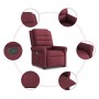 Sillón reclinable elevable tela rojo tinto von , Sessel - Ref: Foro24-3303317, Preis: 277,56 €, Rabatt: %