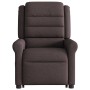 Silla de masaje reclinable de pie de tela marrón oscuro de , Sillones - Ref: Foro24-3303329, Precio: 294,83 €