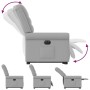 Sillón eléctrico reclinable elevable de tela gris nube by , Armchairs - Ref: Foro24-3303343, Price: 306,89 €, Discount: %