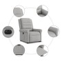 Sillón eléctrico reclinable elevable de tela gris nube by , Armchairs - Ref: Foro24-3303343, Price: 306,89 €, Discount: %