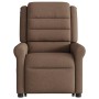 Sillón de masaje eléctrico reclinable elevable tela marrón by , Armchairs - Ref: Foro24-3303348, Price: 311,35 €, Discount: %