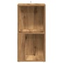 Mueble de esquina madera ingeniería roble artisan 33x33x67 cm by , Lockers and storage cabinets - Ref: Foro24-856719, Price: ...