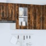 Armario de pared para cocina puerta cristal Lucca roble ahumado von , Küchenschränke - Ref: Foro24-853772, Preis: 58,96 €, Ra...