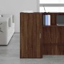 Armario de madera de ingeniería marrón roble 50x45x103,5 cm by , Lockers and storage cabinets - Ref: Foro24-859048, Price: 89...