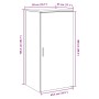 Armario de madera de ingeniería marrón roble 50x45x103,5 cm by , Lockers and storage cabinets - Ref: Foro24-859048, Price: 89...