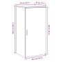 Armario de madera de ingeniería negro 50x45x103,5 cm de , Taquillas y armarios de almacenamiento - Ref: Foro24-859043, Precio...