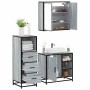 Set de muebles de baño 3 pzas madera contrachapada gris sonoma by , Bathroom furniture - Ref: Foro24-3301028, Price: 248,39 €...