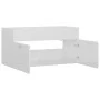 Armario para lavabo contrachapada blanco brillo 90x38,5x46 cm de vidaXL, Muebles de baño - Ref: Foro24-804671, Precio: 34,17 ...