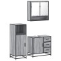Set de muebles de baño 3 pzas madera contrachapada gris sonoma by , Bathroom furniture - Ref: Foro24-3300988, Price: 248,51 €...