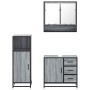 Set de muebles de baño 3 pzas madera contrachapada gris sonoma by , Bathroom furniture - Ref: Foro24-3300988, Price: 248,51 €...